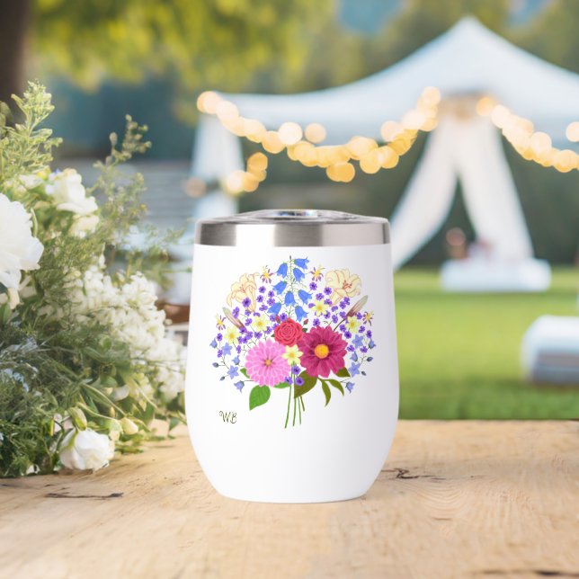 Blumenstrauss Thermal Wine Tumbler (Wedding (Rotated))