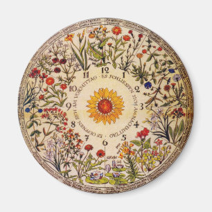 Blumenuhr Flower Clock Magnet