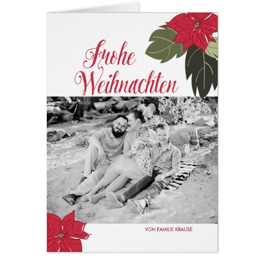 Blumenweihnachtsgruß Cards (Front)