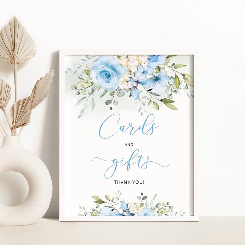 Blur floral foliage Cards and gifts Pedestal Sign