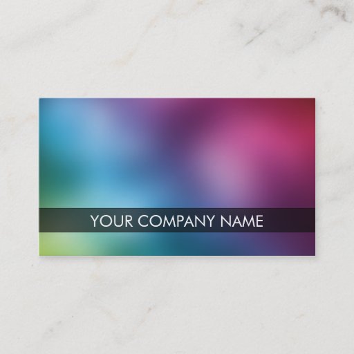 Customizable Blur (Rainbow) Business Cards