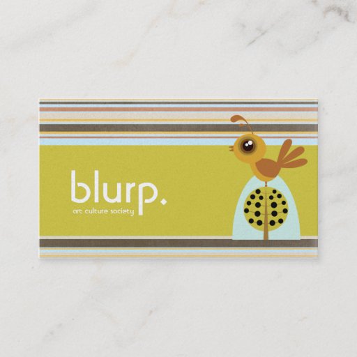 Customizable Blurp Partridge Business Cards