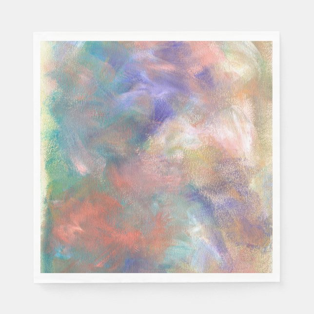 Blurred Abstract Paint Pattern Napkins (Front)