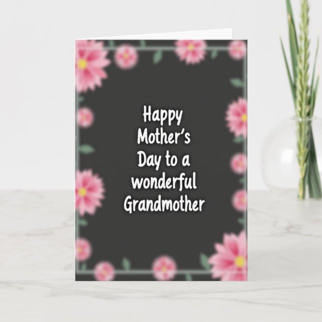 Blurred Bloom Mothers Day Card (Front)