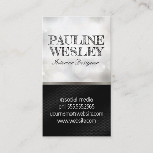Blurred Bokeh Background  Business Card