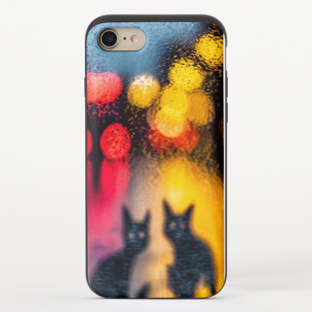 Blurred Cats In A Window Uncommon iPhone Case (Back)