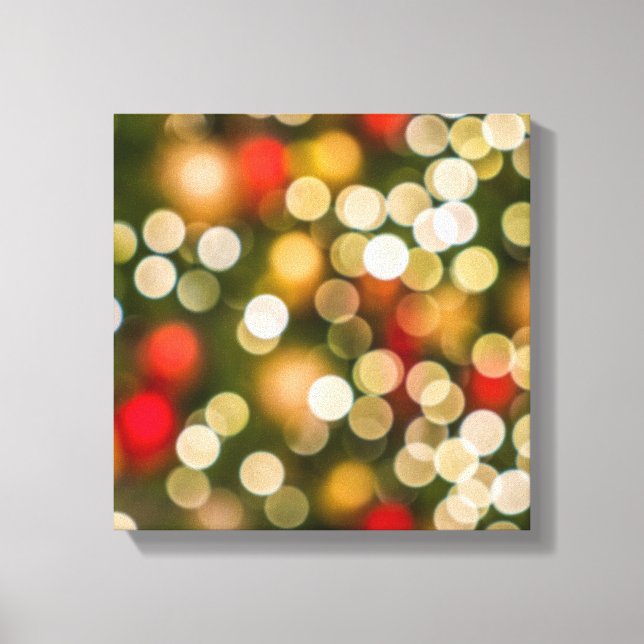Blurred Christmas Lights Canvas Print (Front)