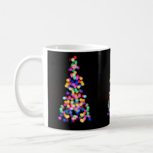 Blurred Christmas Lights Coffee Mug (Left)