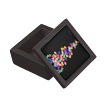 Blurred Christmas Lights Keepsake Box