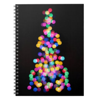 Blurred Christmas Lights Notebook