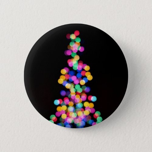 Blurred Christmas Lights Pinback Button