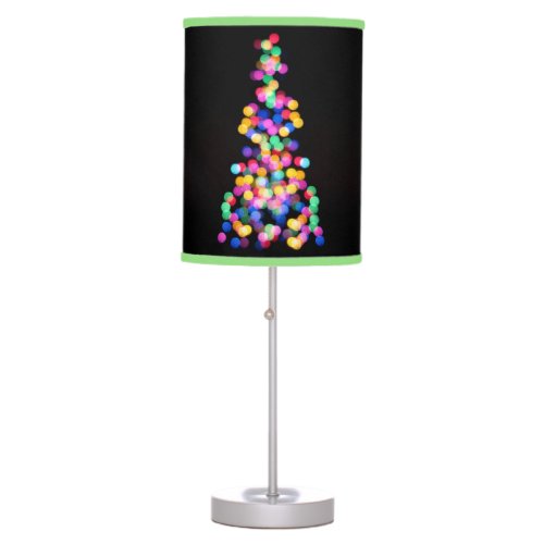 Blurred Christmas Lights Table Lamp