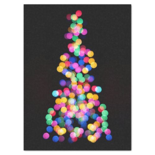 Blurred Christmas Lights Tissue Paper