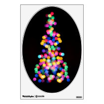 Blurred Christmas Lights Wall Sticker