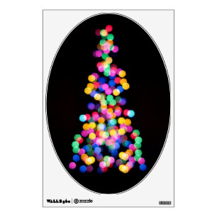 Blurred Christmas Lights Wall Sticker