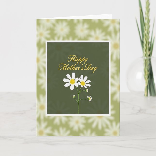 Blurred Floral Green Card (Front)