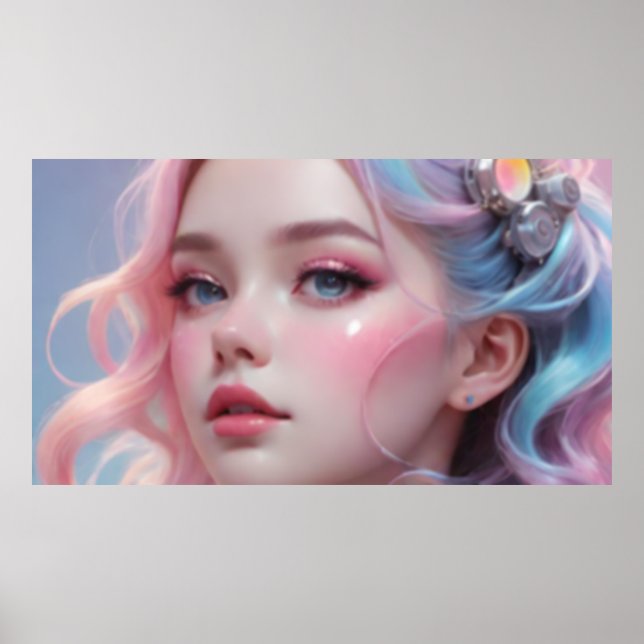 Blurred Girl Portrait 4 Poster (Front)