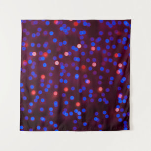 Blurred glittering christmas lights. Blurred abstr Tapestry