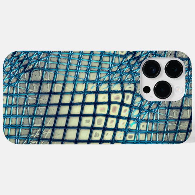 Blurred gray cyan similar to tangle of fishing net Case-Mate iPhone case (Back (Horizontal))