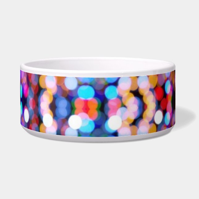 Blurred Lights Pet Bowl (Front)