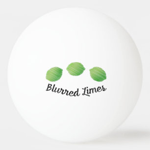 Blurred Limes Ping Pong Ball