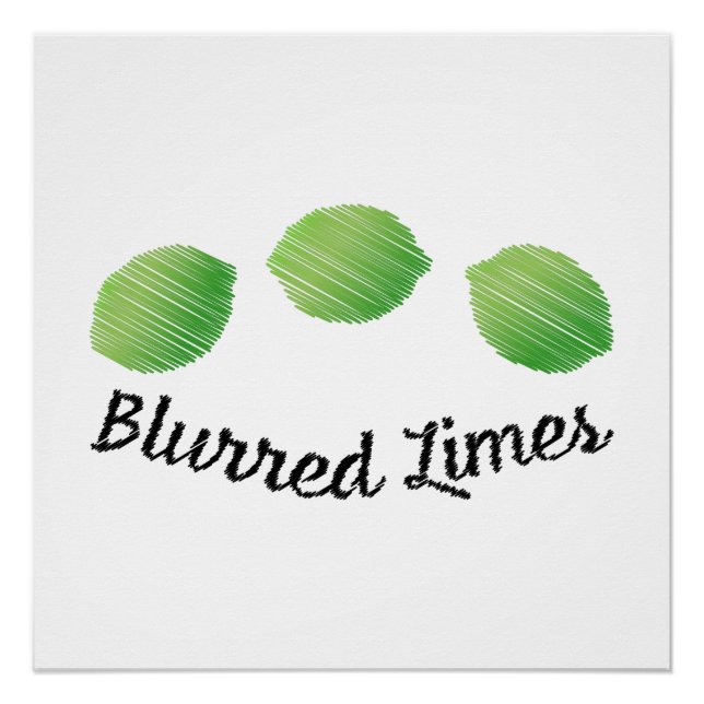 Blurred Limes Poster (Front)