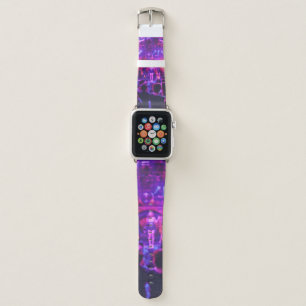 Blurred of club party in pastel color style on sof apple watch band