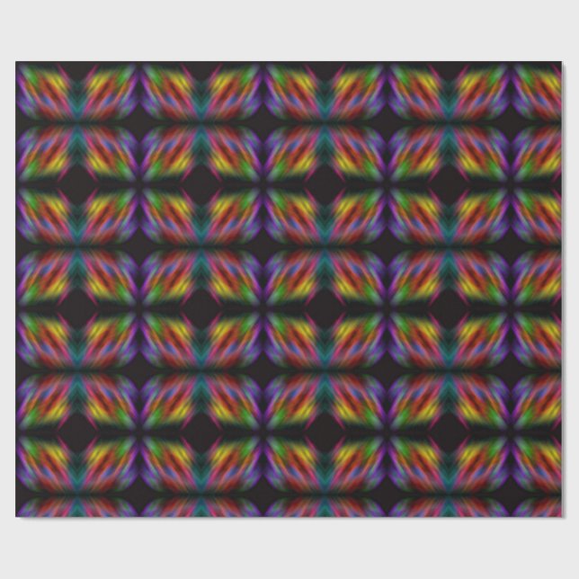 Blurred rainbow wrapping paper (Flat)