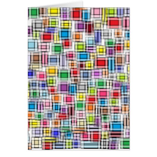Blurred Squares Card (Front)