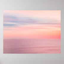 Blurred sunset sky and ocean