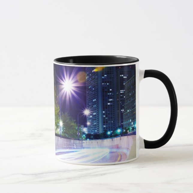 Blurred Traffic at Night Mug (Right)