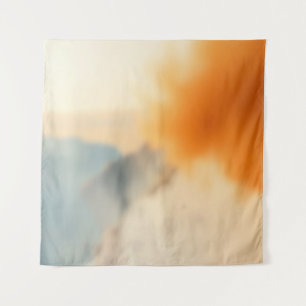 Blurry Art Neutral Warm Abstract Tapestry