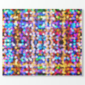 Blurry Christmas Lights Wrapping Paper (Flat)