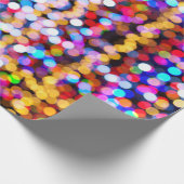 Blurry Christmas Lights Wrapping Paper (Corner)