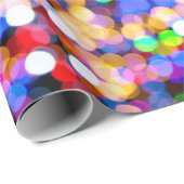 Blurry Christmas Lights Wrapping Paper (Roll Corner)