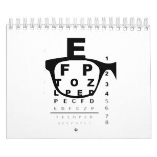 Blurry Eye Test Chart Calendar