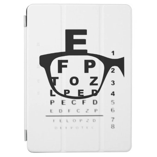 Blurry Eye Test Chart iPad Air Cover