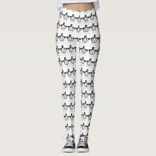 Blurry Eye Test Chart Leggings