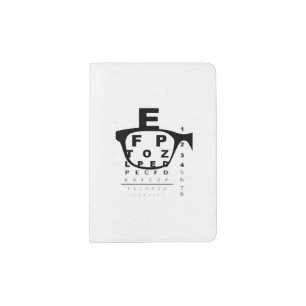 Blurry Eye Test Chart Passport Holder