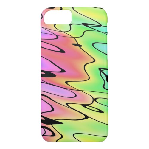 Blurry Rainbow Abstract iPhone 87 Case