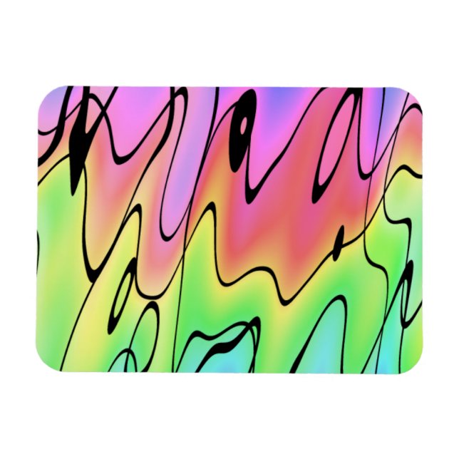 Blurry Rainbow Magnet (Horizontal)