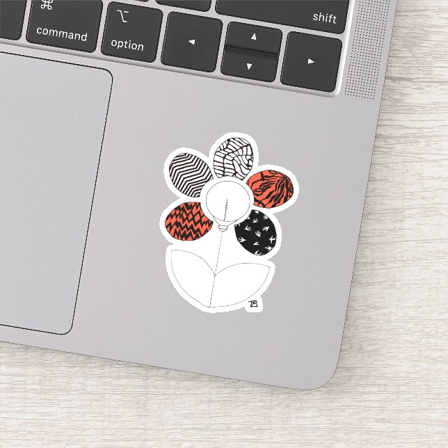 BlurryFlower Vinyl Sticker (Detail)