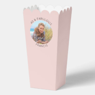 Blush 40 & Fabulous Photo Favor Boxes