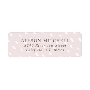 Abstract Dot Custom Address Labels