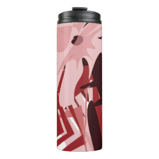 Blush Abstract Travel Thermal Tumbler