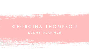 Simple Feminine Business Card Holders Zazzle Blush Abstract Watercolor Splash Desk Business Card Holder
