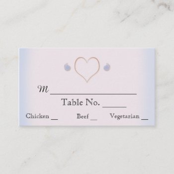 Blush And Blue Flip Flop Beach Wedding Place Cards by NoteableExpressions at Zazzle