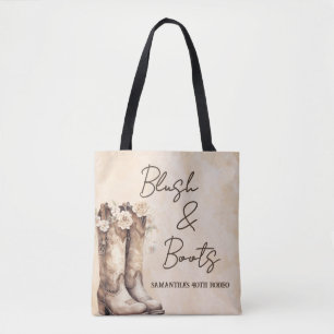 Blush and Boots 40th Rodeo Western Birthday Tote Bag