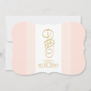 Blush and Gold Invitation