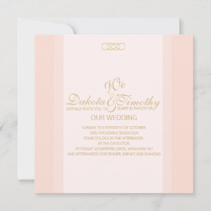 Blush and Gold Invitation